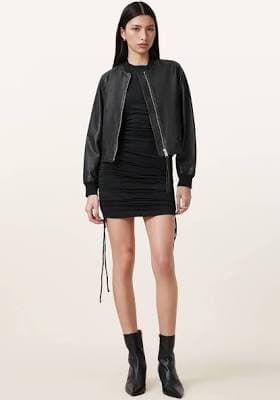Allsaints Women's Orten Leather Bomber Jacket