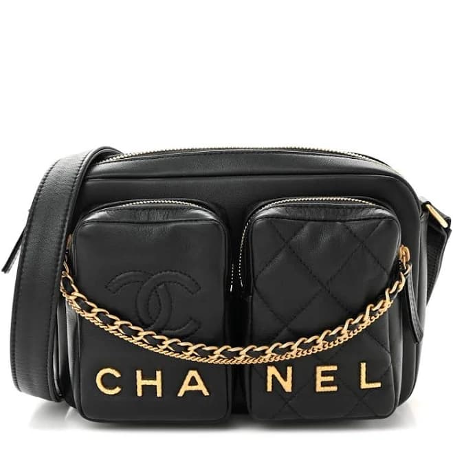 CHANEL 2022 Leather Camera Bag