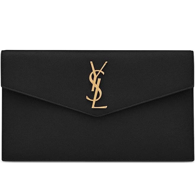 SAINT LAURENT Women's Uptown Leather Clutch