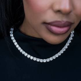 GLD 14K White Gold Tennis Chain
