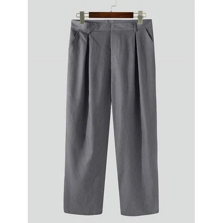 Incerun Men's Casual Wide-leg Pants