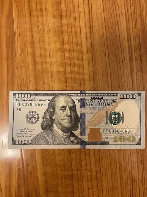 $100 Dollar Bill Star Note Series 2017a Rare Great Condition