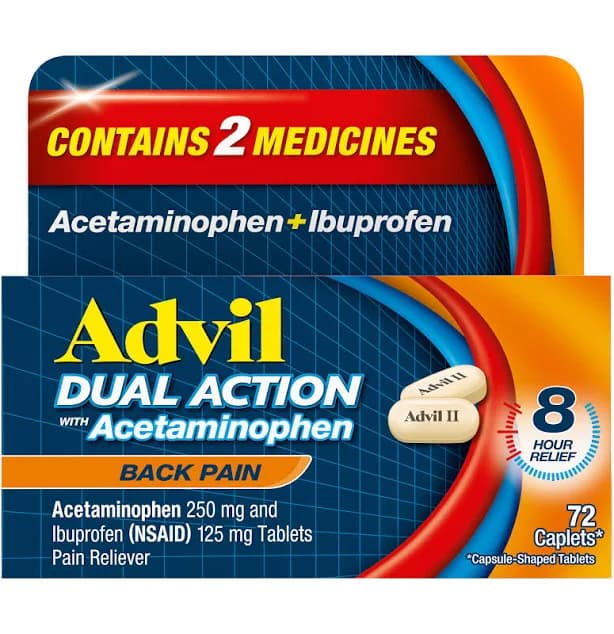 Advil Dual Action Back Pain Caplets