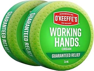 Working Hands Hand Cream for Extreme Dryness - 3.4 oz Jar (2 Pack) - Repairing Skincare for Cracked, Dry Hands