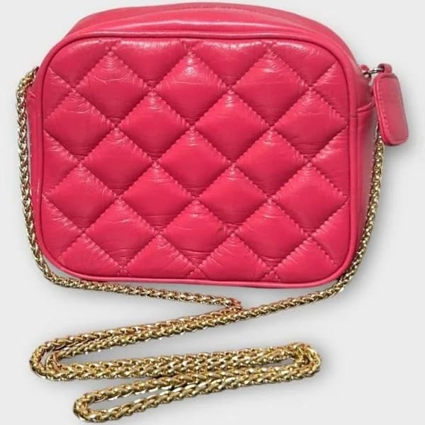 Vintage Quilted Crossbody Bag
