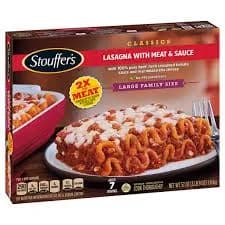 Stouffers Large Family Lasagna With Meat Sauce