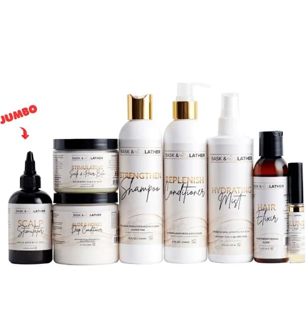 (Brand New) Bask & Lather Ultimate Healthy Hair Care Bundle - Limited Edition