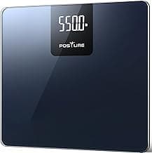 Posture 550lb Capacity Digital Bathroom Scale High Precision Body Weight Scale Extra Wide Platform Large LED Display, and Durable 8mm Tempered Glass Platform for Home