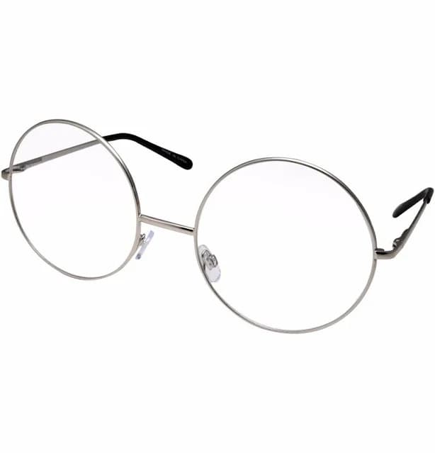 Extreme Oversized Large Xxl Round Metal Eye Glasses Big Frame Circle