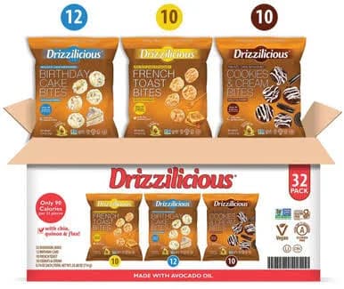 Drizzilicious Variety Pack Mini Rice Cakes