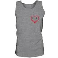 Love Is Love Logo Tank Top - Heather Grey / M