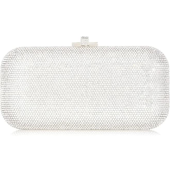 Judith Leiber Long Slide Crystal Minaudiere