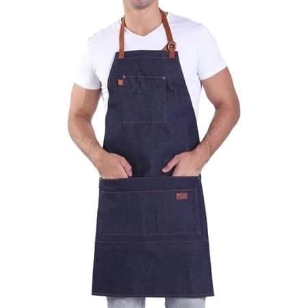 Denim Apron with Pockets