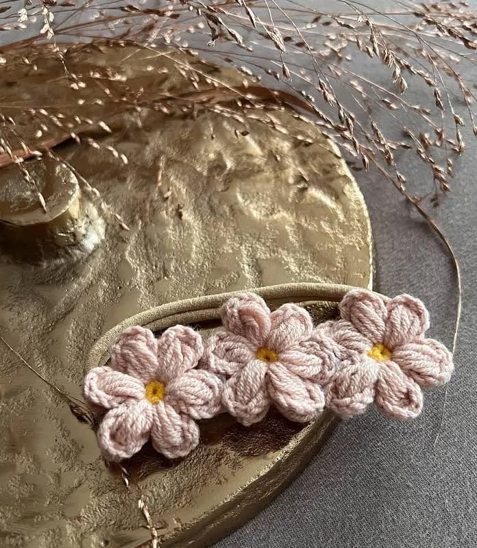 Handmade Crochet Flower Headband