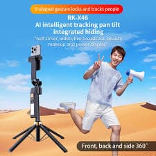 Smart Stabilizer Tripod w/ Face Tracking 360° Rotation & No-App Gesture Control | eBay