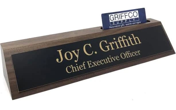 Personalized Desk Name Plate