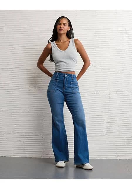 AE Next Level Curvy Super High-Waisted Flare Jeans