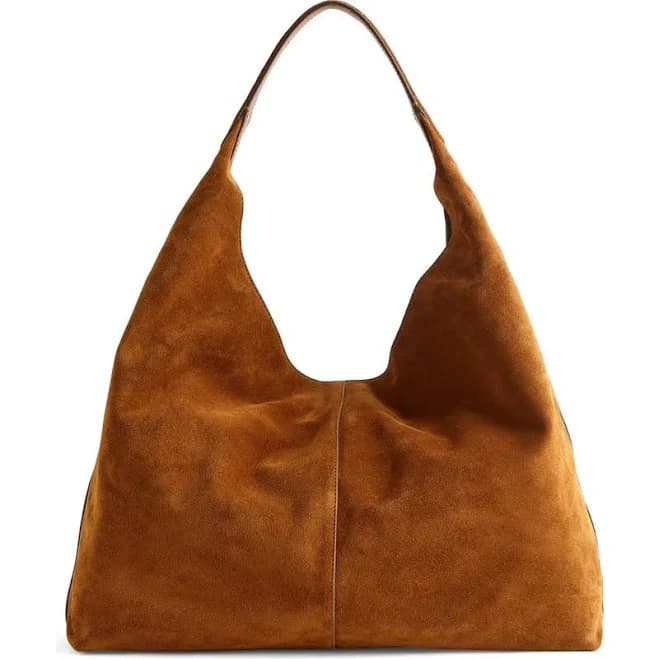Madewell Mylie Large Suede Shoulder Bag