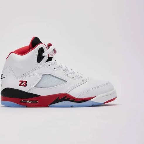Air Jordan Kids' 5 Retro White Metallic