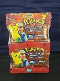1999 Pokemon Official Trading Cards Topps Blue Logo Sealed Box Series 1 One 24ct