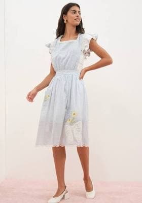 for Love & Lemons Women's Bluebell Gingham Apron