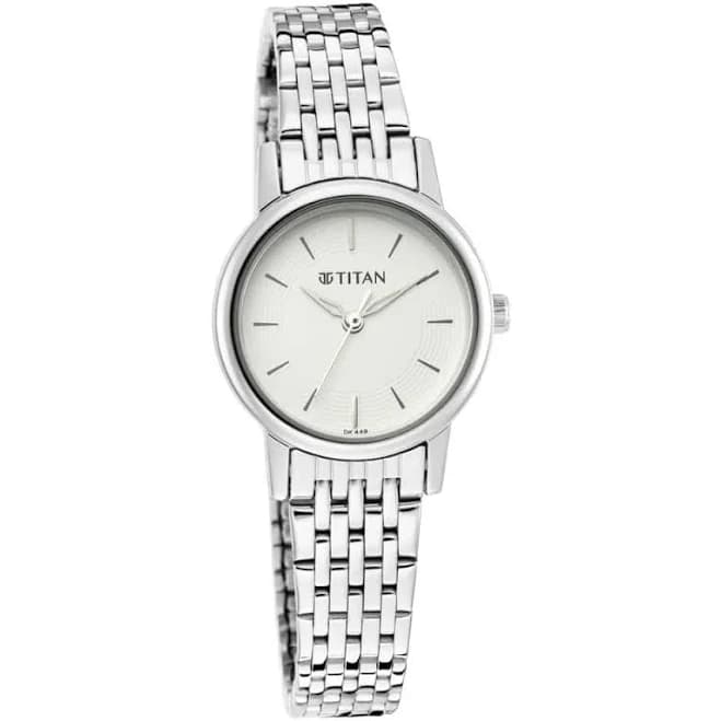 TITAN Women's Quartz Watch with Analog Display and Metal Bracelet 2593SM04