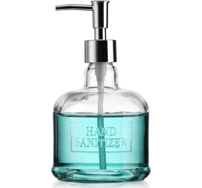 Home to Table Elegant Home Hand Sanitizer Dispenser Holder Bottle