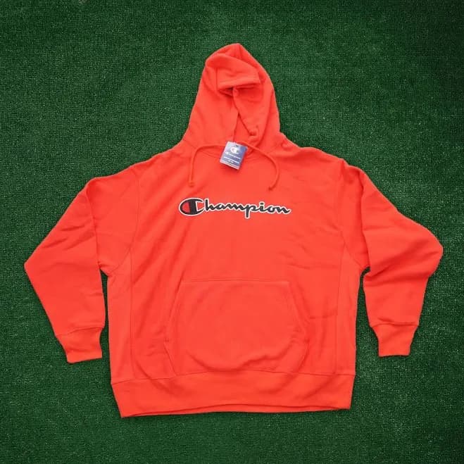 Champion Men's Reverse Weave Script Logo Hoodie