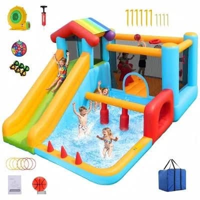 Homdox Inflatable Water Park Bounce House