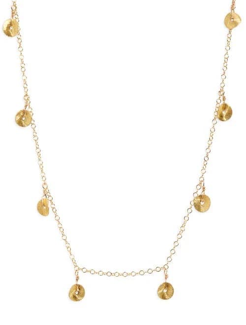 Kiara Conrad Audrey Disc Charm Choker Necklace