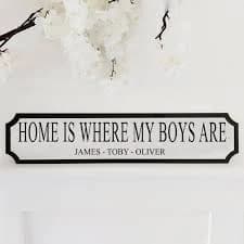 Personalised Street Sign Home Vintage Style Indoor Outdoor Acrylic Custom Sign Plaque Bespoke Gift Idea