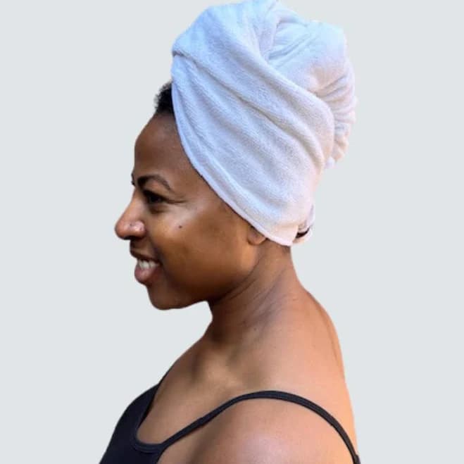 Twist & Tie Microfiber Hair Towel