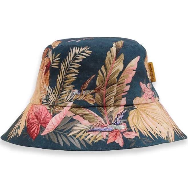Zimmermann Printed Canvas Bucket Hat