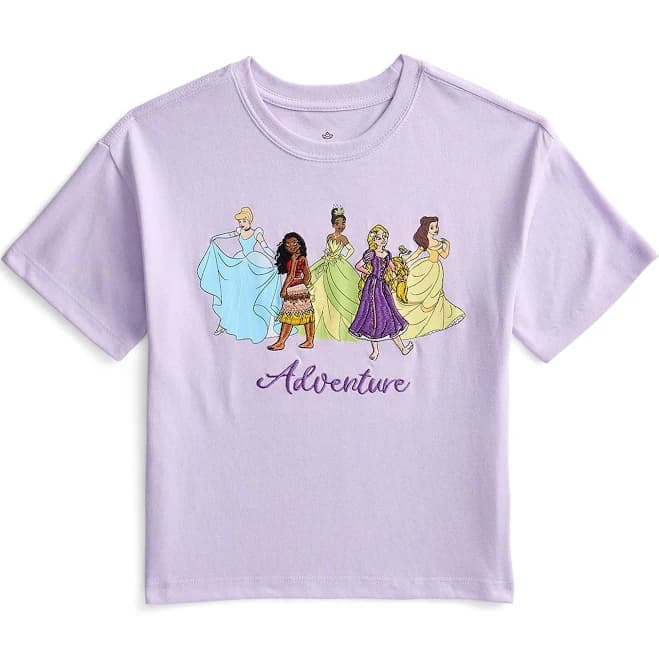 Disney Princess Front Back Graphic Tee