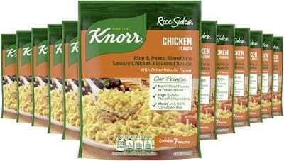 Knorr No Artificial Flavors Chicken Rice Sides Cooks in 7 Minutes