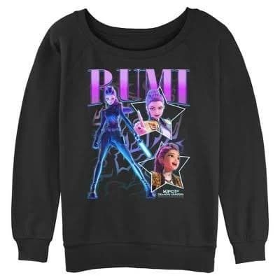 KPop Demon Hunters Rumi Super Star Logo Sweatshirt