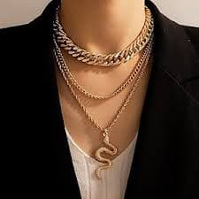 Octwine 3Tier Boho Punk Snake Choker Necklace Layered Choker Necklace for Women: Clothing, Shoes & Jewelry - Amazon.com