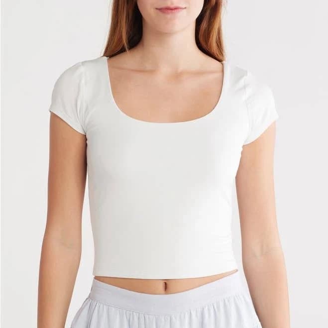 Abound Scoop Neck Cap Sleeve T-Shirt