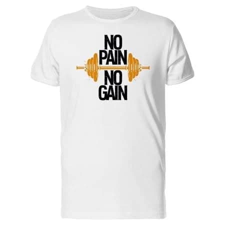 Men's Dumbbell with Gym Quote Tee