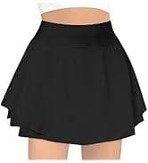 Amazon.com: B&GCozy Girls Tennis Skirt, Layered Ruffle Golf Running Workout Skorts with Pockets, Black 8-9 Years : Clothing, Shoes & Jewelry