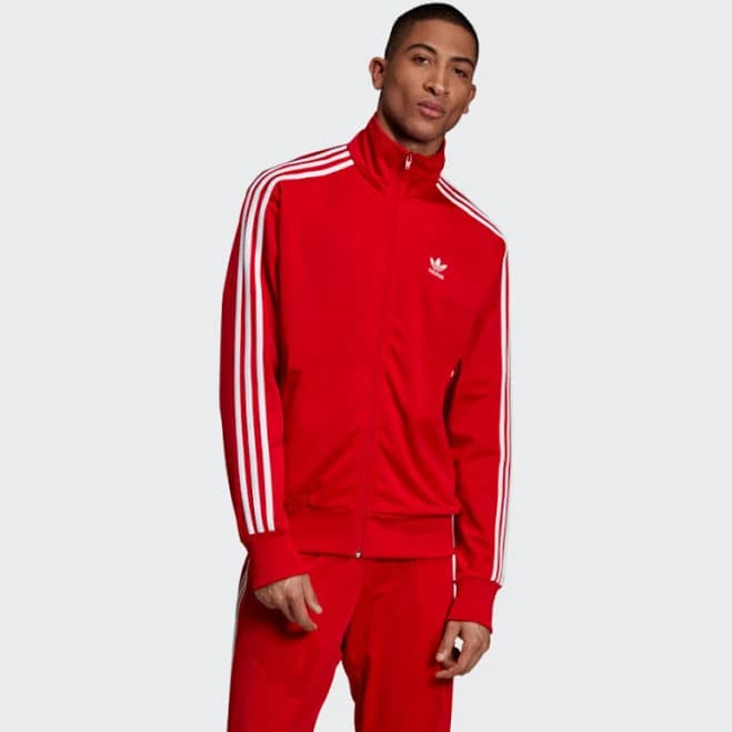 Lg Adidas Og Men's Adicolor Firebird Tracksuit Jacket & Pants Scarlet