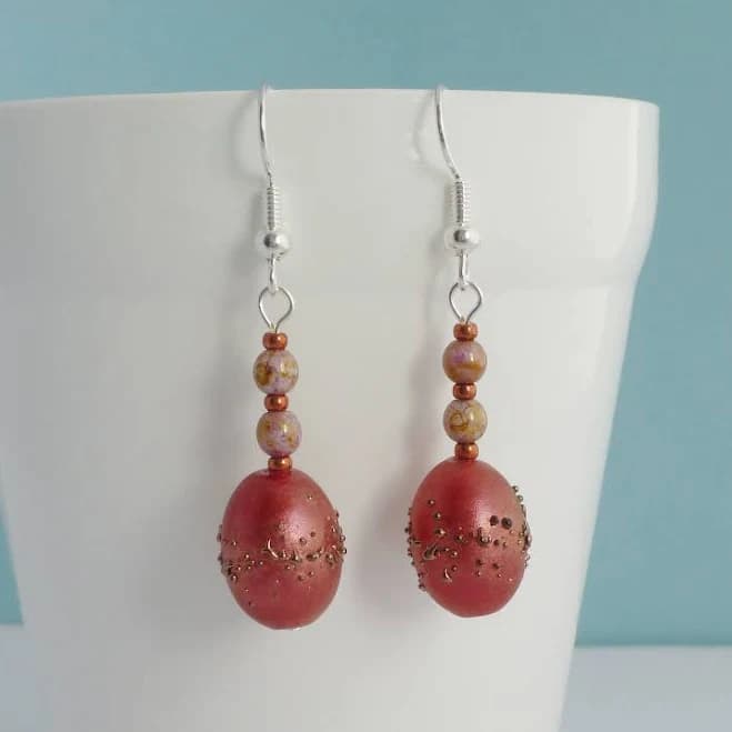 Oval Drop Earrings
