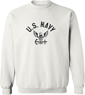 U.S. Navy Vintage Arch Logo with black ink Crewneck Sweatshirt