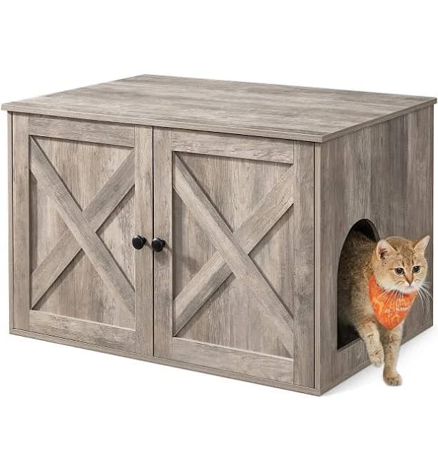 Feandrea Hidden Cat Litter Box Enclosure
