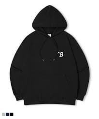 MUSINSA | TOPBOY Boomerang Logo Oversized Fleece Printed Hoodie Sweatshirt