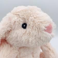 Fuzzy Pink Floppy Eared Bunny Plush - Abt 12” - Silver One Stuffed Animal Easter | eBay
