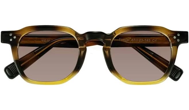 Retro-Vintage Keyhole Bridge Low Bridge Fit Sunglasses