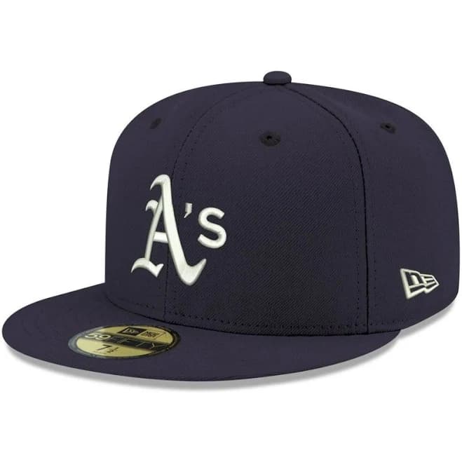 New Era Men's Oakland Athletics Logo 59FIFTY Fitted Hat