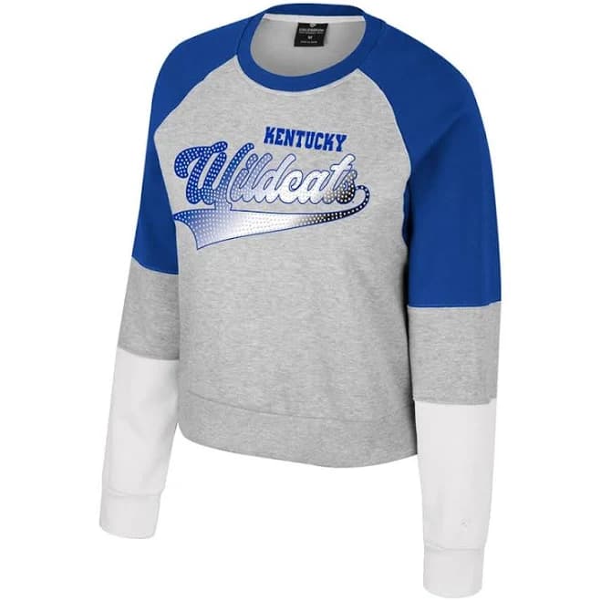 Kentucky Wildcats Womens Swoop Crewneck Grey / XL