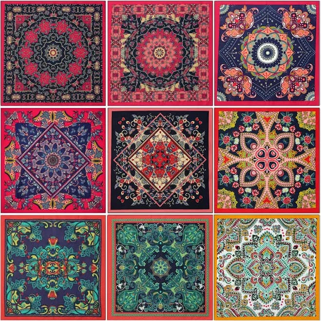 Boho Mandala Cotton Bandana Gift Set